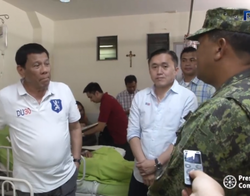 Visit to the Wounded-in-Action (WIA) Soldiers