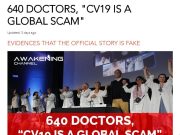 640 Doctors Claim that “COVID-19 is a Global Scam”
