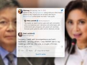 Lacson about Robredo: ‘I was never late in my meetings with her. She was, a couple of times ’