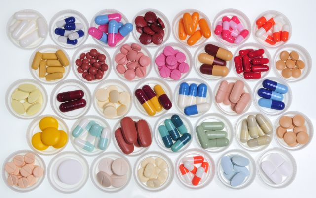 assortment of pills and capsules