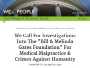 Petition Against “Bill & Melinda Gates Foundation” Reached More than 300,000 Signatures
