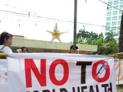 Protest against Bill SB1869 in Davao City, Philippines as part of the Nationwide Citizen Pushback